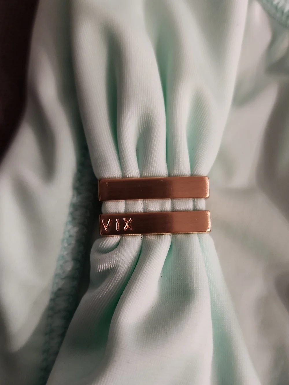 NEW! VIX PAULA HERMANNY Mint Green Bikini Bottom with Gold Accent